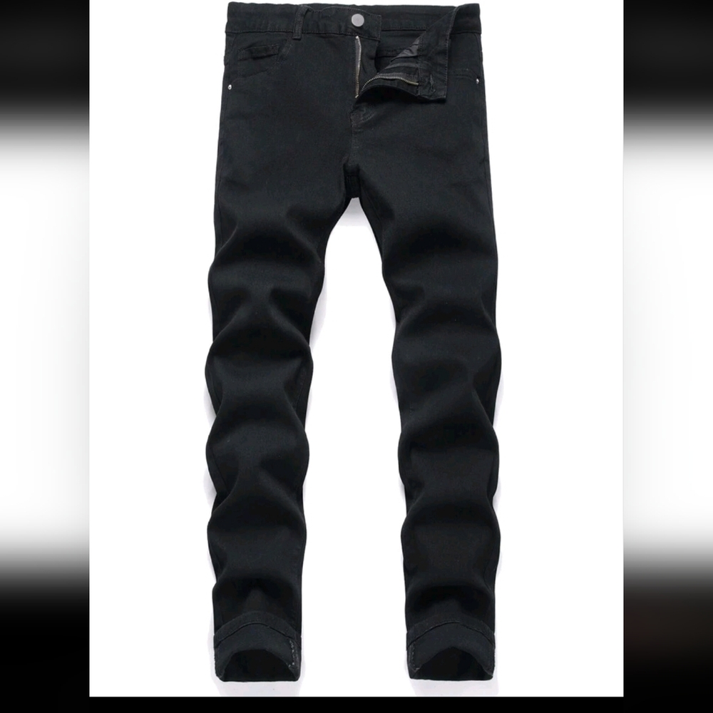 🫶🏽4/$15 SHEIN Black Slim Straight Men Jeans